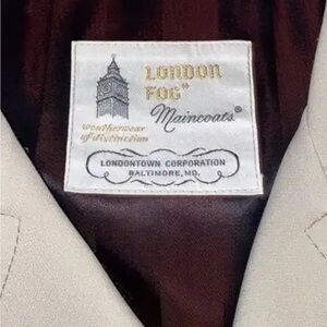 London Fog Beige Trench Coat EXCELLENT CONDITION 46R